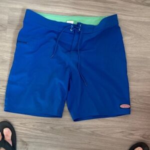 Vineyard Vines Blue and Green Men's Swim Board Shorts
